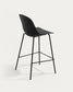 Sgabello Quinby grigio altezza 75 cm