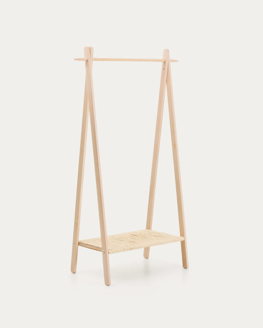 Appendiabiti Natane in legno di rovere e rattan 95 x 152 cm