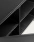 Credenza Shantay 3 ante in acciaio verniciato nero 160 x 72 cm