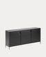 Credenza Shantay 3 ante in acciaio verniciato nero 160 x 72 cm