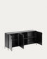 Credenza Shantay 3 ante in acciaio verniciato nero 160 x 72 cm