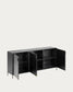 Credenza Shantay 3 ante in acciaio verniciato nero 160 x 72 cm