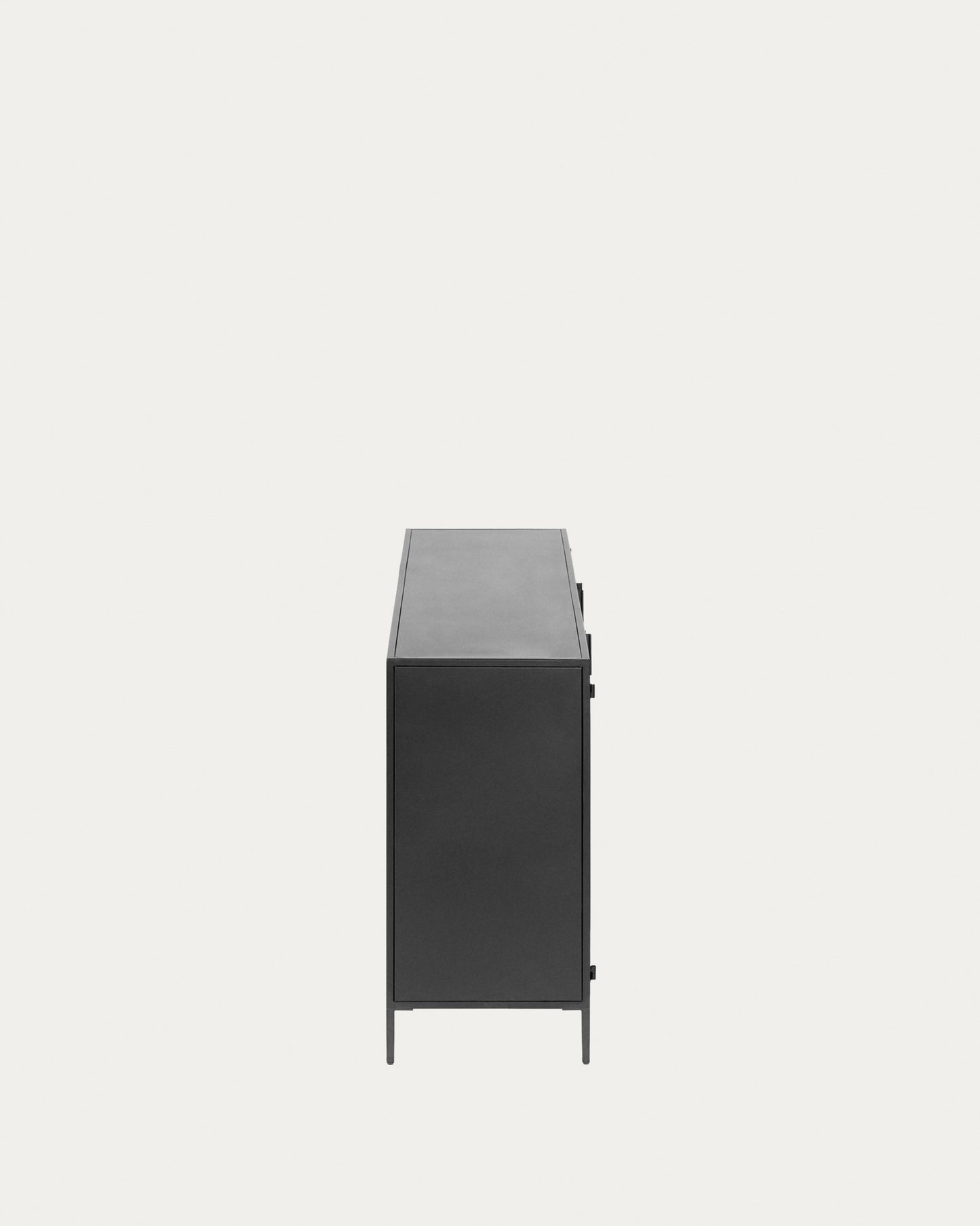 Credenza Shantay 3 ante in acciaio verniciato nero 160 x 72 cm