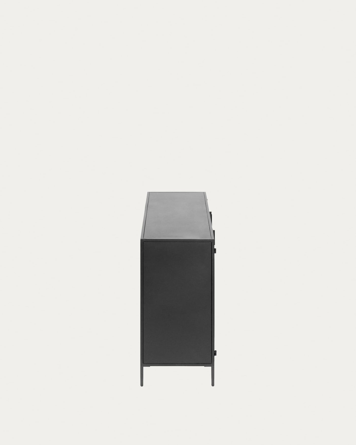 Credenza Shantay 3 ante in acciaio verniciato nero 160 x 72 cm