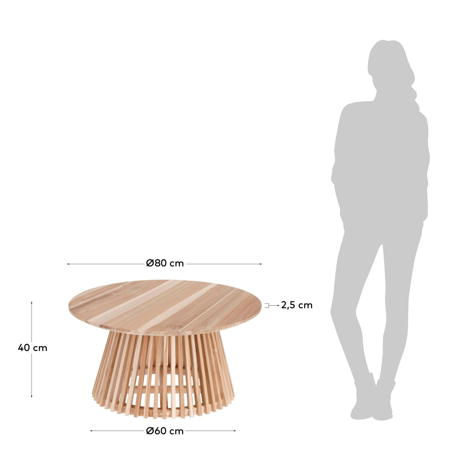 Tavolo Jeanette Ø 80 cm naturale