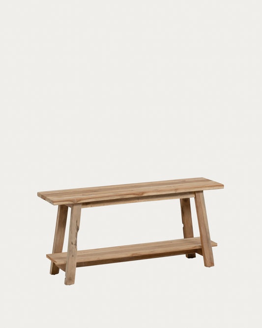 Panca Safara in legno massello di teak ricilato 100 cm
