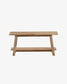 Panca Safara in legno massello di teak ricilato 100 cm