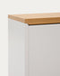 Credenza 3 ante Abilen impiallacciato rovere e laccato bianco 180 x 75 cm
