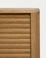 Credenza Lenon 3 ante 3 cassetti legno e impiallacciatura rovere 200x86 cm