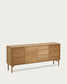 Credenza Lenon 3 ante 3 cassetti legno e impiallacciatura rovere 200x86 cm