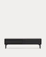 Mobile TV Lenon 2 sportelli in legno massello e impiallacciatura di rovere nero 200x55 cm