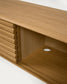 Mobile TV Lenon 2 ante in massello e impiallacciato rovere 200 x 57 cm