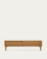 Mobile TV Lenon 2 ante in massello e impiallacciato rovere 200 x 57 cm