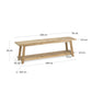 Panca Safara in legno massello di teak riciclato 150 cm