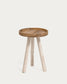 Tavolino Glenda in legno massello di teak Ø 35 cm