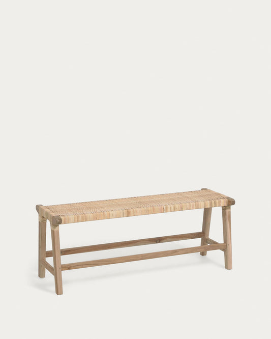 Panca Beida in legno massello di teak 120 cm