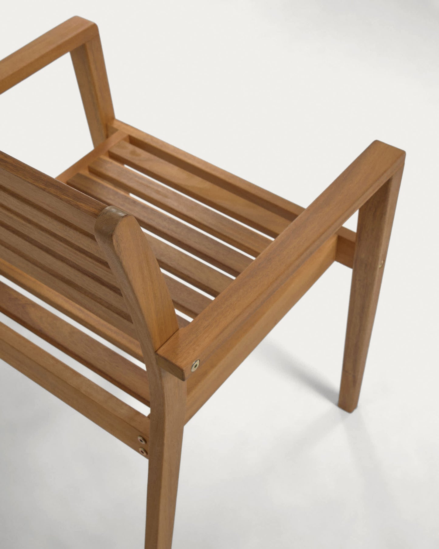 Sedia da esterno Hanzel in legno massello di acacia