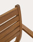Sedia da esterno Hanzel in legno massello di acacia