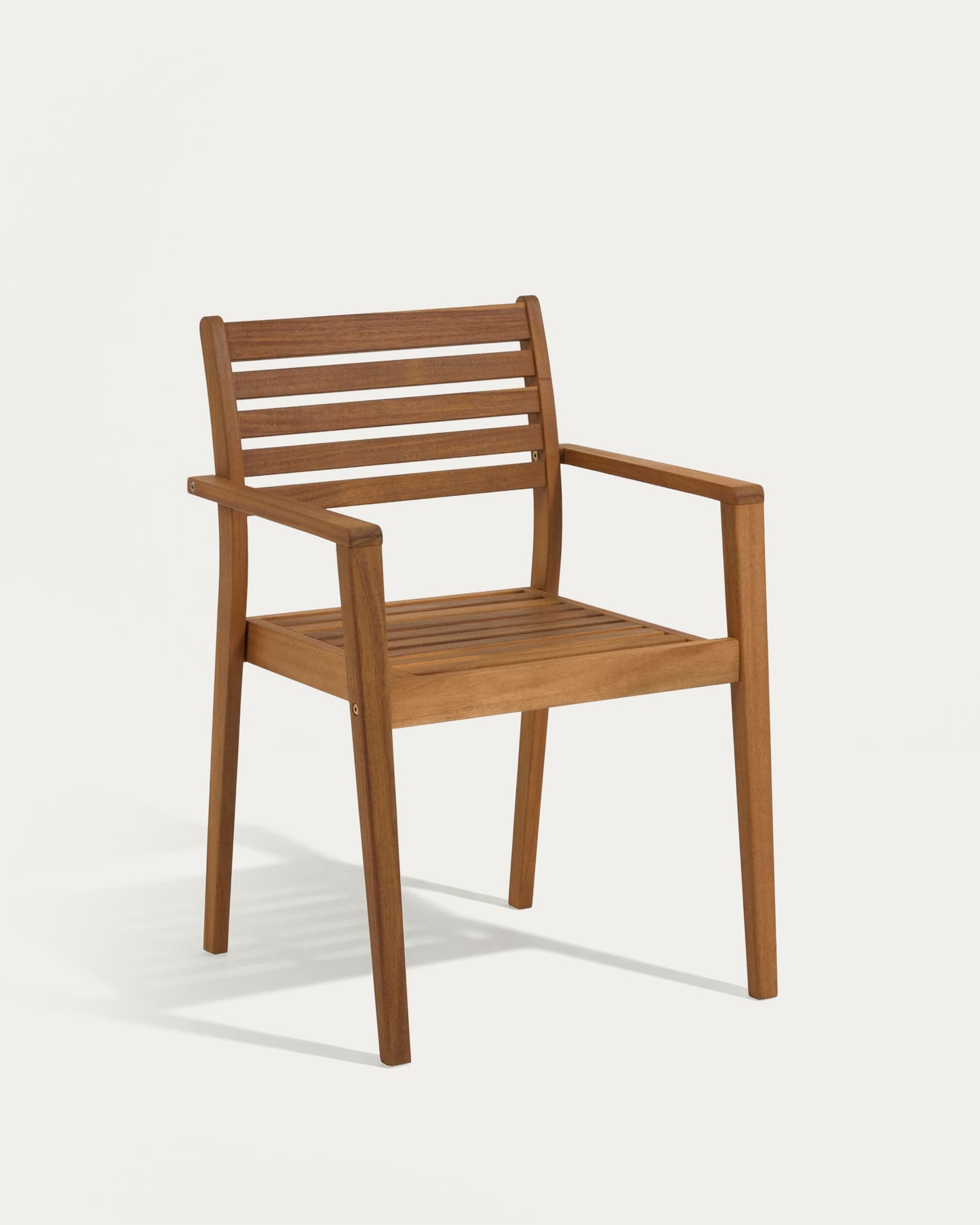 Sedia da esterno Hanzel in legno massello di acacia