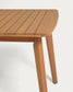 Tavolo allungabile da esterno Hanzel legno massello eucalipto 183 (240) x 100 cm