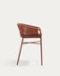 Sgabello Yanet in corda terracotta altezza 65 cm