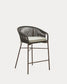 Sgabello Yanet in corda verde altezza 65 cm