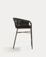 Sgabello Yanet in corda verde altezza 65 cm
