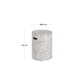 Sgabello Jenell in terrazzo bianco Ø 35 cm
