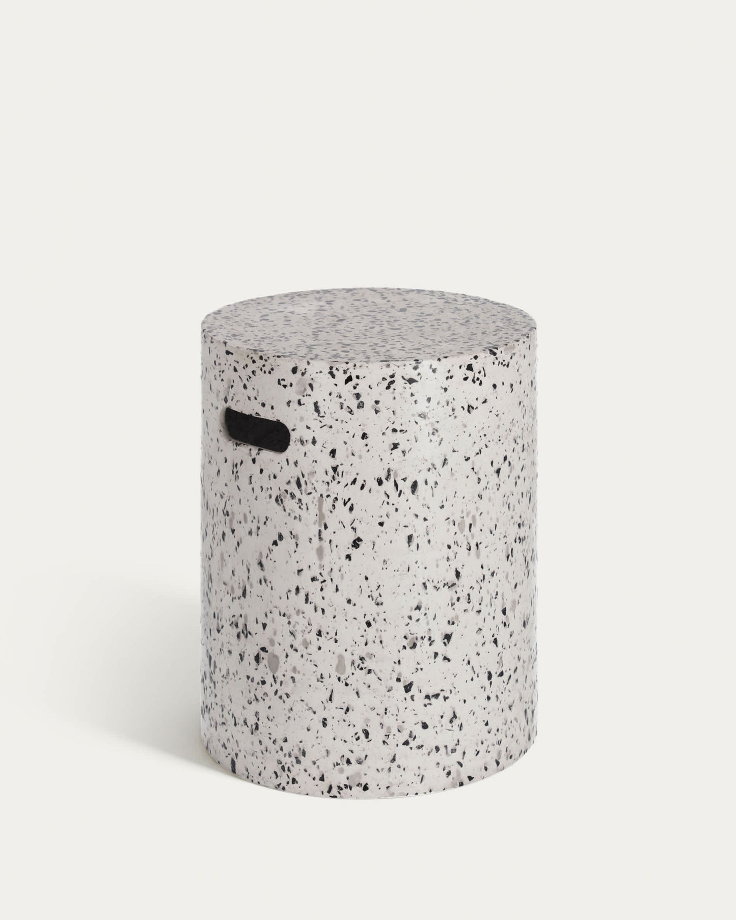 Sgabello Jenell in terrazzo bianco Ø 35 cm