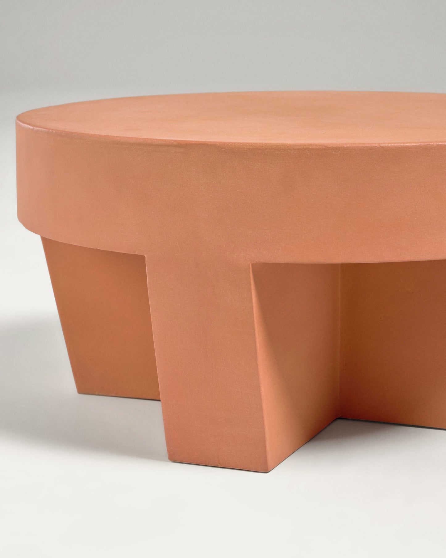 Tavolino Vilena terracotta Ø 60 cm