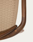 Sedia Nina in legno massello di acacia finitura noce e corda beige