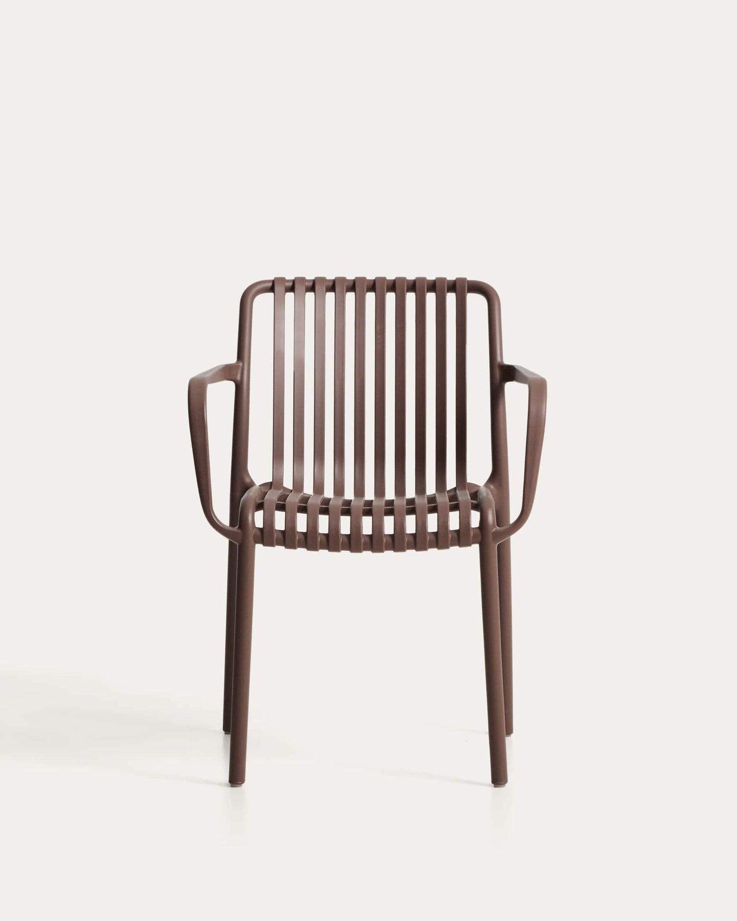 Sedia impilabile da esterno Isabellini marrone