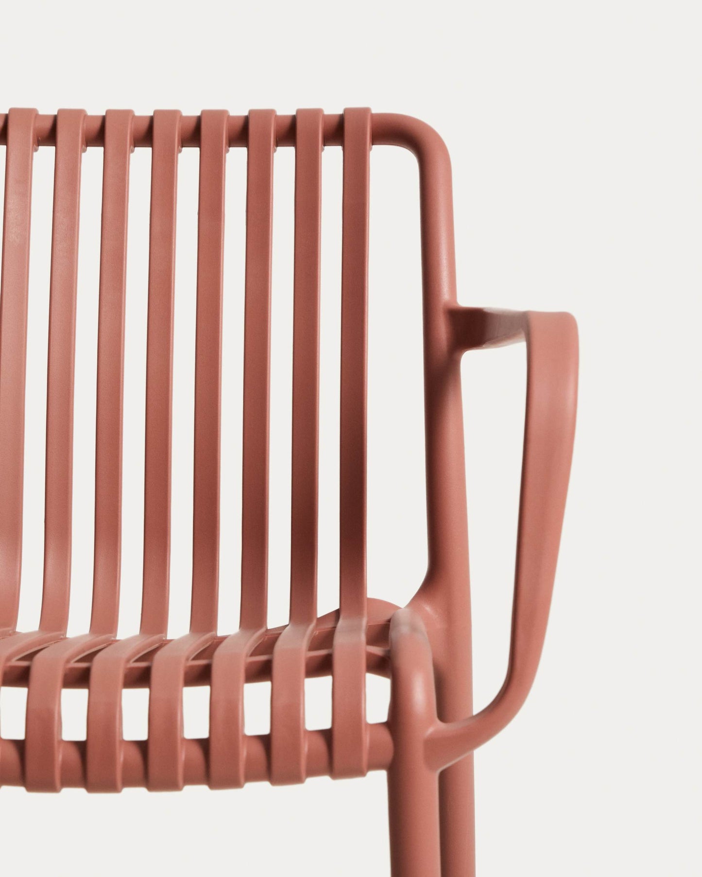 Sedia impilabile da esterno Isabellini terracotta