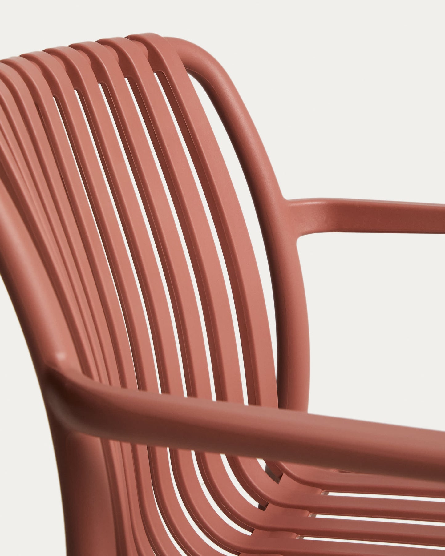 Sedia impilabile da esterno Isabellini terracotta