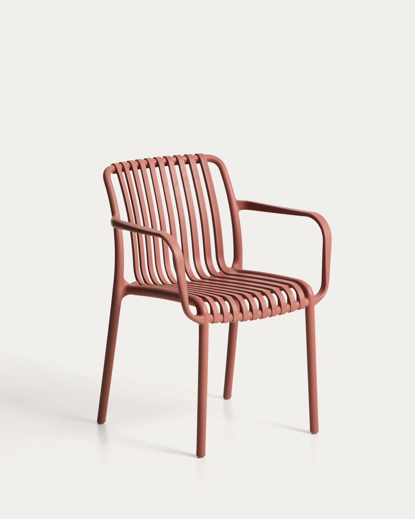 Sedia impilabile da esterno Isabellini terracotta