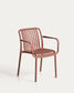 Sedia impilabile da esterno Isabellini terracotta