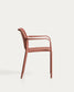 Sedia impilabile da esterno Isabellini terracotta