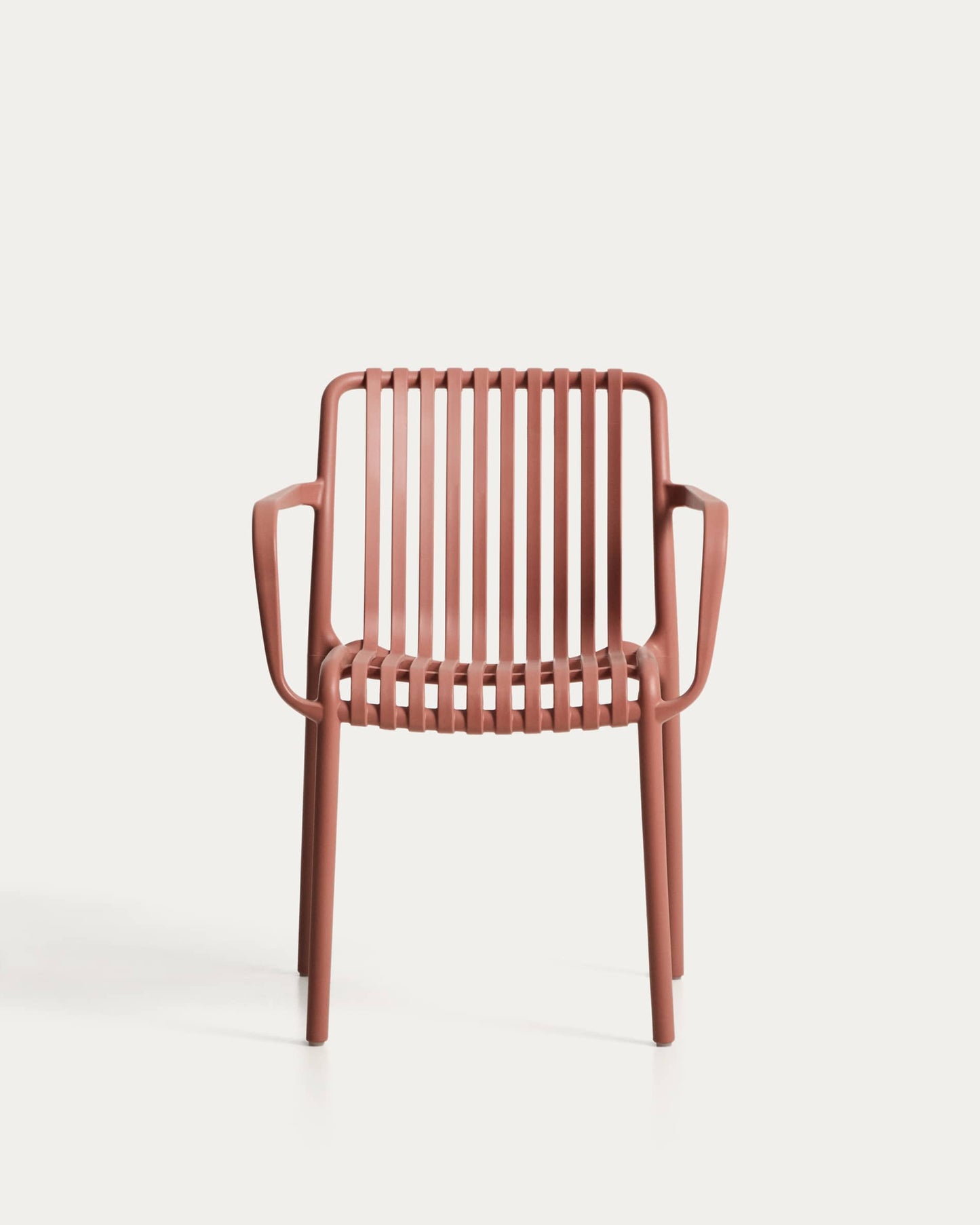 Sedia impilabile da esterno Isabellini terracotta