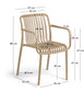 Sedia da esterno Isabellini beige