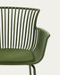 Sedia da esterno Surpika con gambe in acciaio verde