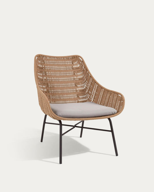 Poltrona Abeli in corda beige
