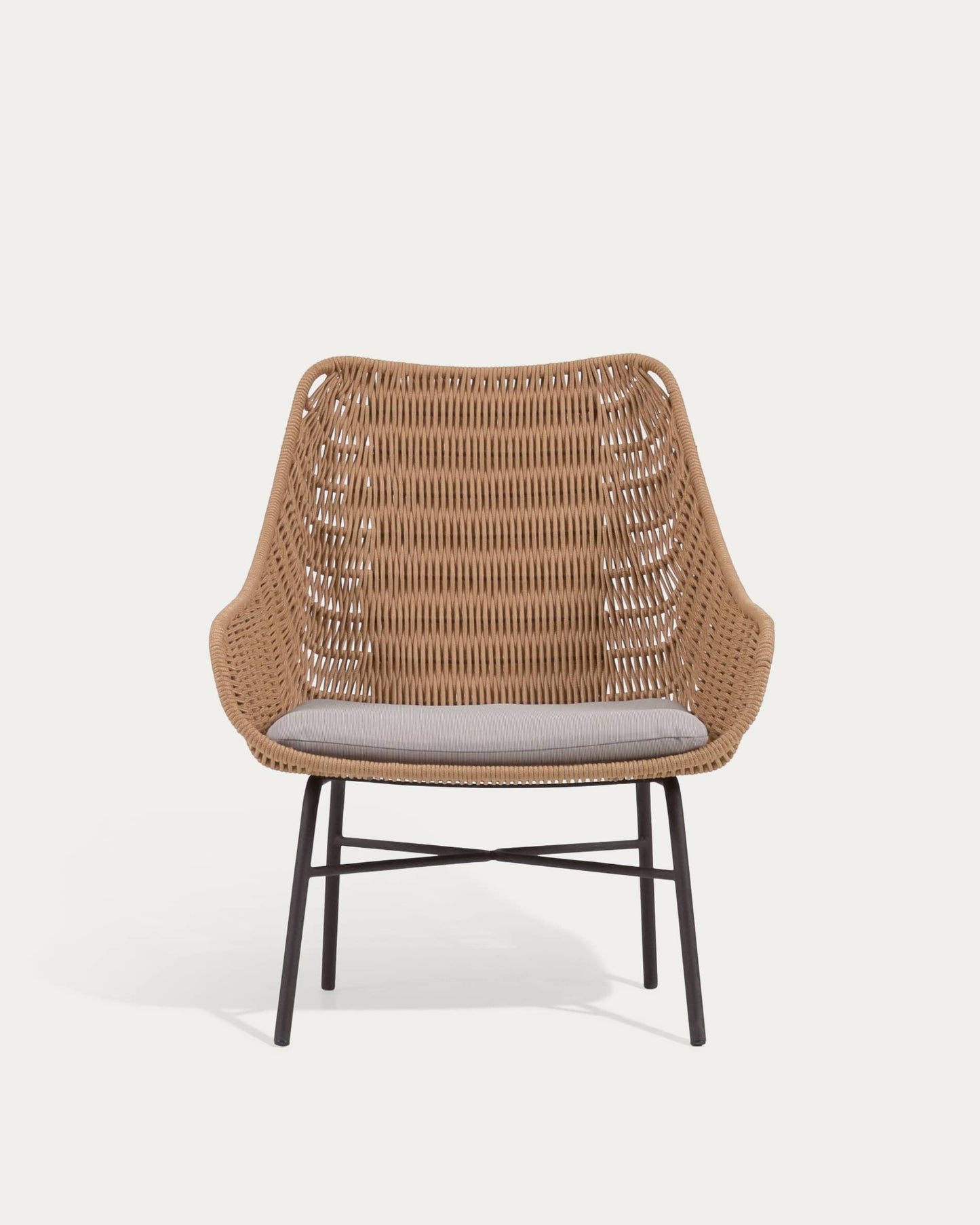 Poltrona Abeli in corda beige