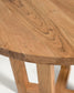 Tavolo rotondo Nahla in legno massello di acacia con finitura naturale Ø 90 cm