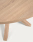 Tavolo rotondo Full Argo Ø 120 cm melammina naturale e gambe in acciaio effetto legno