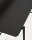 Tavolo Galatia nera in melamina con gambe in metallo verniciato nero 120 x 60 cm
