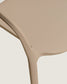 Sedia impilabile da esterno Ania beige