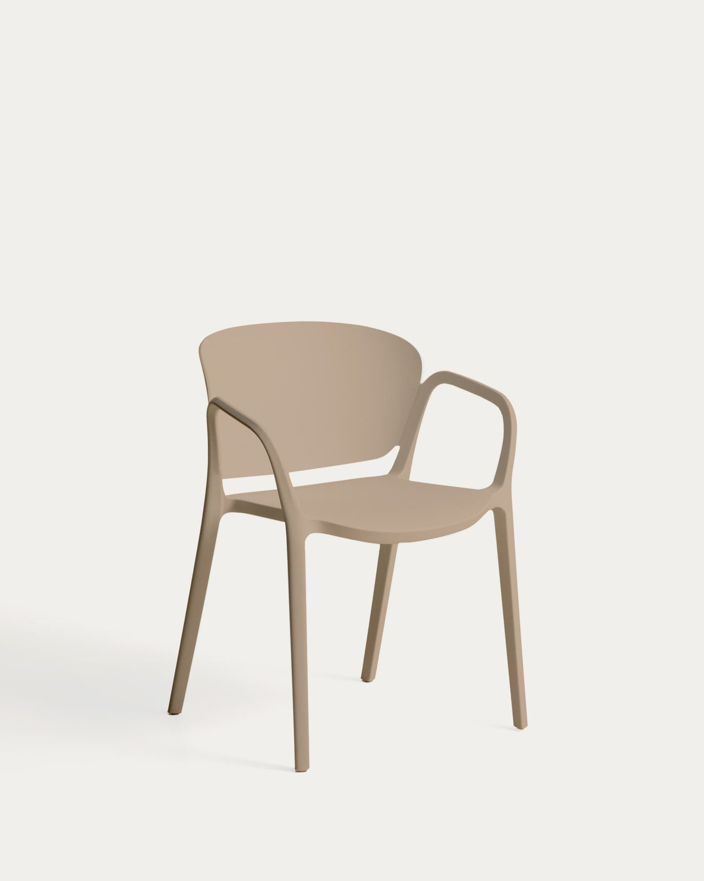 Sedia impilabile da esterno Ania beige