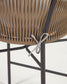 Sgabello Yanet in corda beige altezza 80 cm