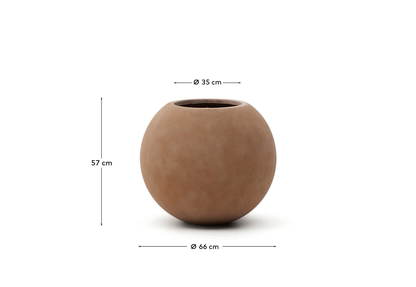 Fioriera Solna effetto terracotta Ø 66 cm