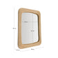 Specchio in rattan Zilna 58 x 79 cm